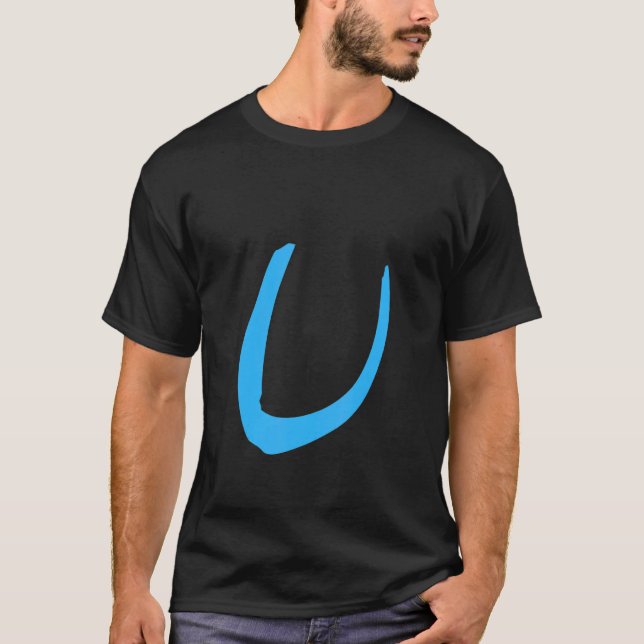 Alphabet Handwritten Letter U T-Shirt (Front)