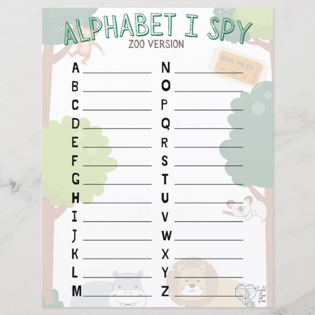 Alphabet I Spy (Front)