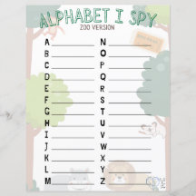 Alphabet I Spy