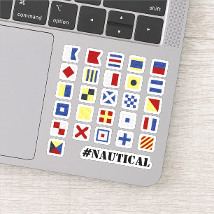 🏴 Alphabet in Nautical Signal Flag Stickers