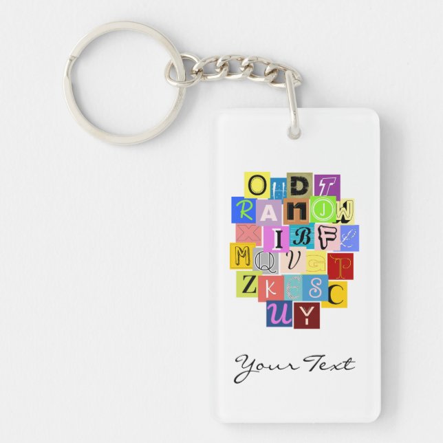 Alphabet Key Ring (Front)