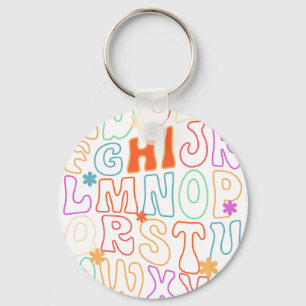 alphabet key ring