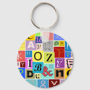 Alphabet Key Ring