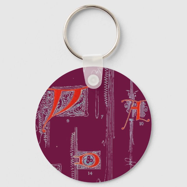 Alphabet Keychain (Front)