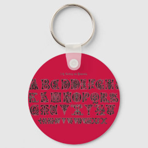 Alphabet Keychain
