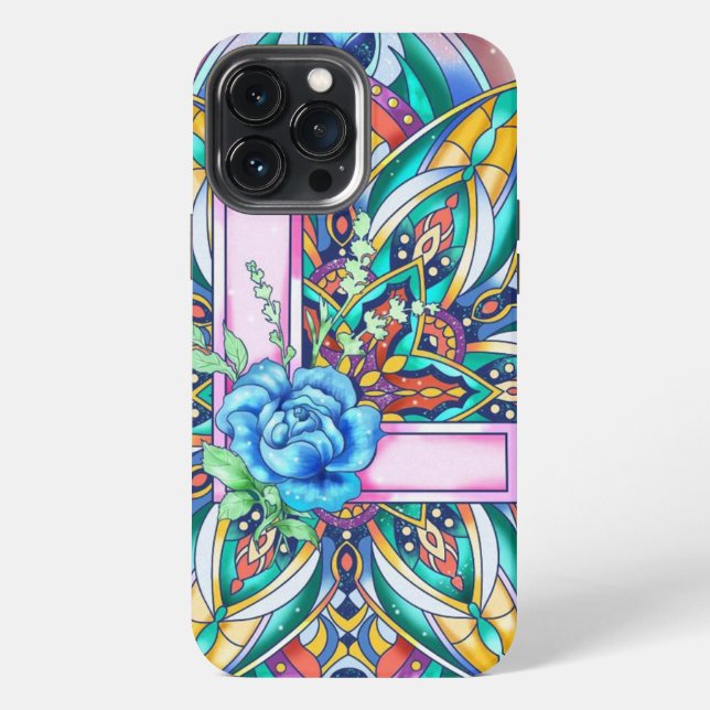 Alphabet L mandala  iPhone Case (Back)