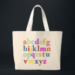 Alphabet Large Tote Bag<br><div class="desc">Alphabet</div>