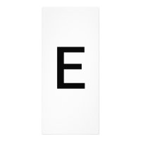 Alphabet Letter E Learning Education Card