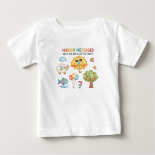 Alphabet Letter Hunt Toddler T-Shirt - Hidden Mess
