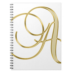 Alphabet letter initial background notebook