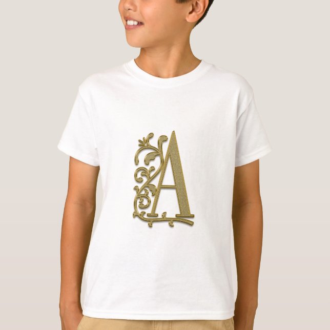 Alphabet Letter Initial  T-Shirt (Front)