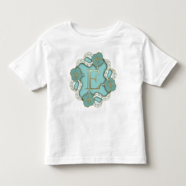 Alphabet Letter Initial Toddler T-Shirt (Front)