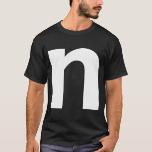 Alphabet Letter N small lower case Matching Group  T-Shirt
