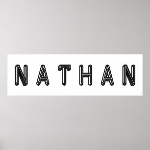 Alphabet Letter Name Art Poster