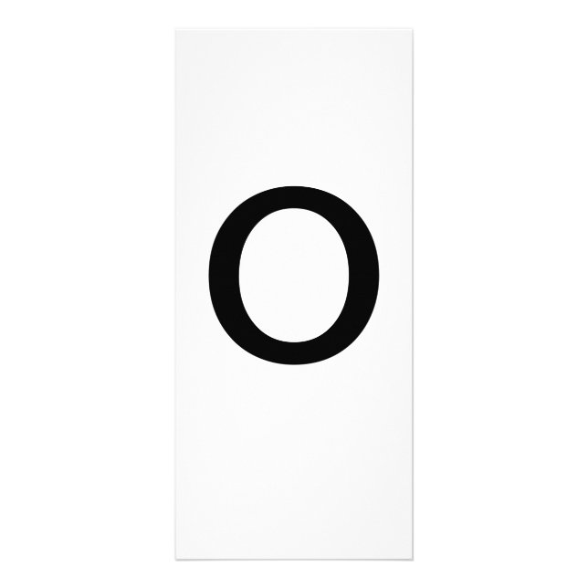 Alphabet Letter O Learning Education Card (Front)