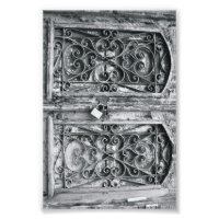 Alphabet Letter Photography B6 Black and White 4x6