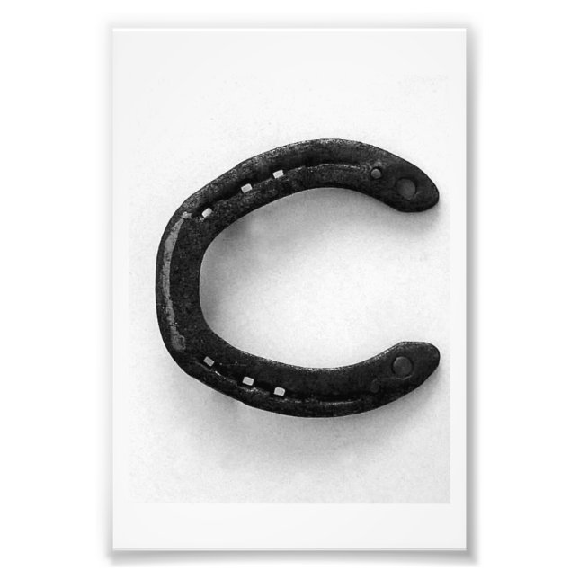 Alphabet Letter Photography C3 Black and White 4x6 Photo Print (Front)