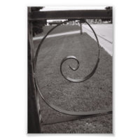 Alphabet Letter Photography E1 Black and White 4x6