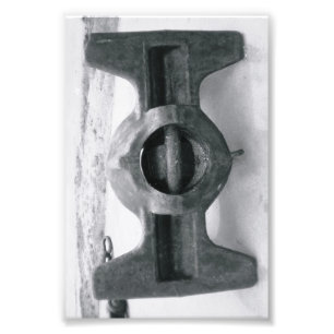 Alphabet Letter Photography I6 Black and White 4x6 Photo Print