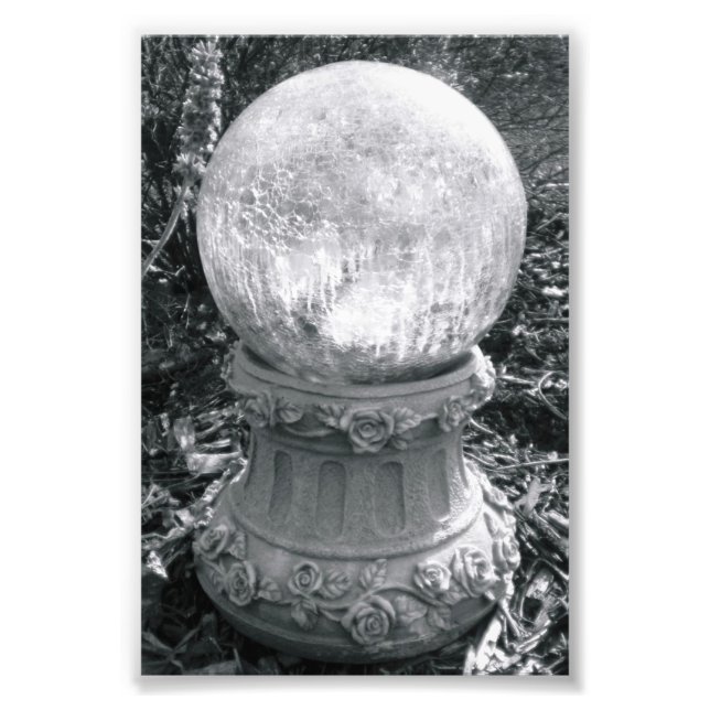 Alphabet Letter Photography I8 Black and White 4x6 Photo Print (Front)