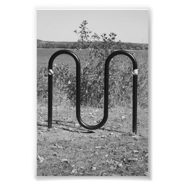 Alphabet Letter Photography M5 Black and White 4x6 Photo Print (Front)
