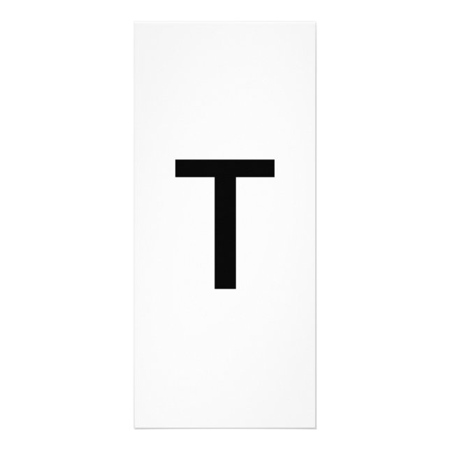 Alphabet Letter T Learning Education Card (Front)