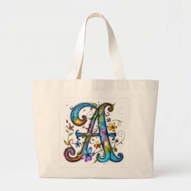 Alphabet letter tote "A" (Front)