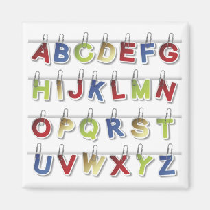 Alphabet Letters (4) Magnet