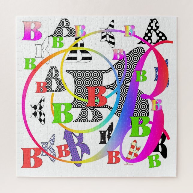 Alphabet Letters B+B Jigsaw Puzzle (Vertical)