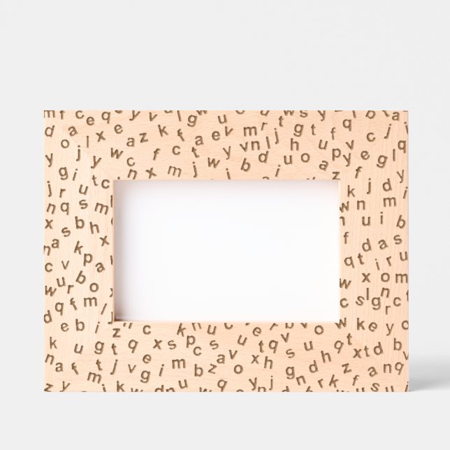 Alphabet Letters Design Engraved Frames (Front)