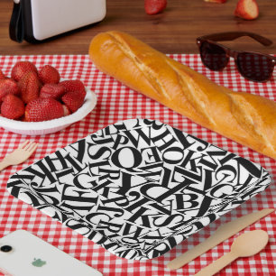 Alphabet Letters Paper Plate