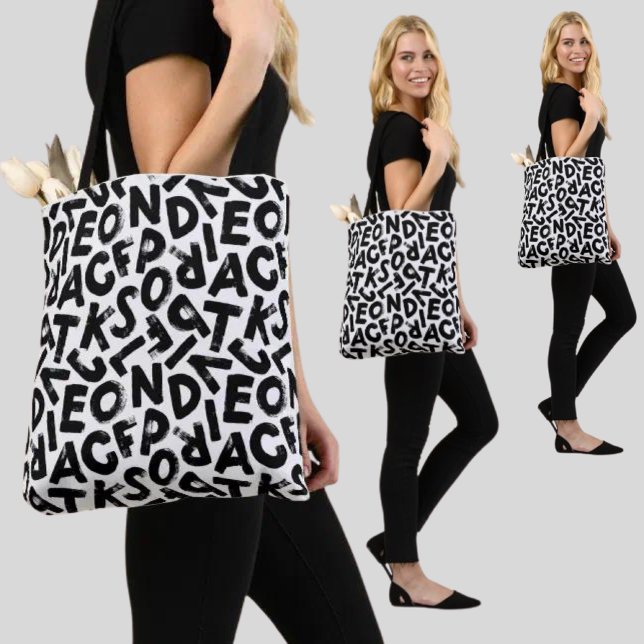 Alphabet Letters Pattern                          Tote Bag (Creator Uploaded)