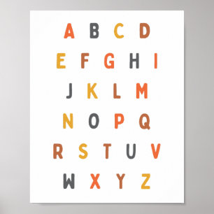 Alphabet. Letters. Poster & Prints