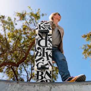 Alphabet Letters Skateboard