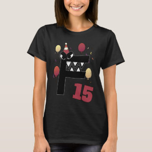 Alphabet Lore f 15 Years 15th Birthday Boys Villai T-Shirt