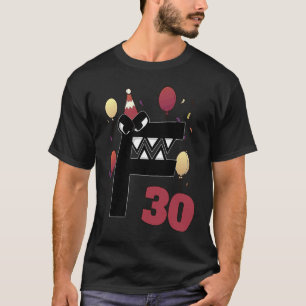Alphabet Lore f 30 Years 30th Birthday Boys Villai T-Shirt