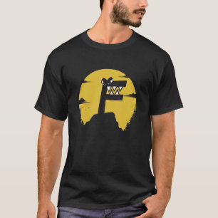 Alphabet Lore f Letter Boys Retro Sunset Mountain T-Shirt