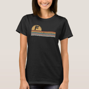 Alphabet Lore f Letter Boys Retro Sunset Mountain T-Shirt