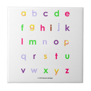 Alphabet Lower Case Letters Tile