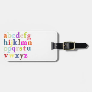 Alphabet Luggage Tag