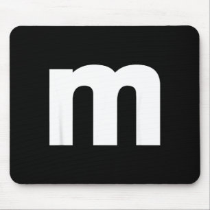 Alphabet M Capital Letters And Numbers Mouse Pad