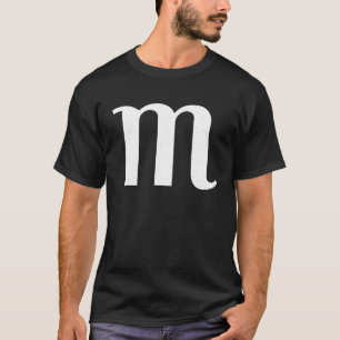 Alphabet m Family Funny Letter m Halloween Costume T-Shirt