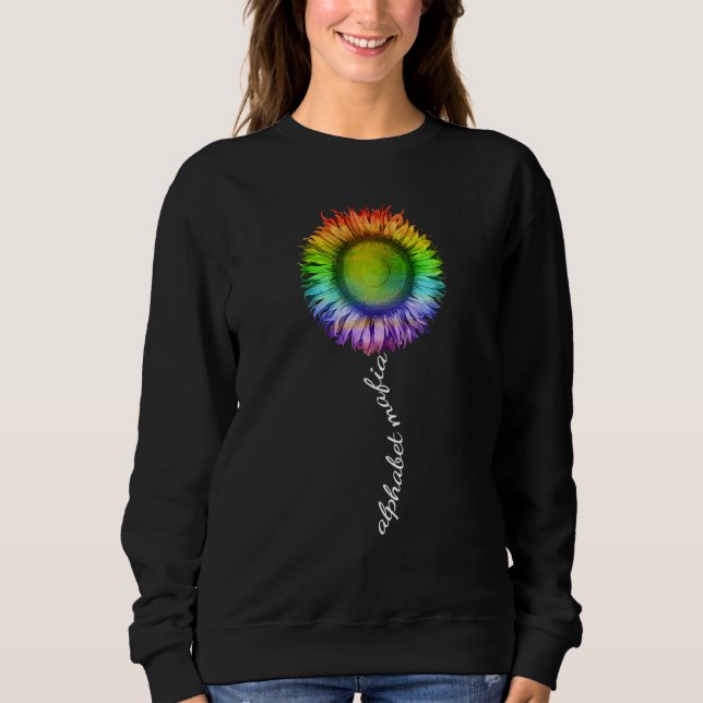 Alphabet Mafia Lgbtq Pride Rainbow Colour Decor Sweatshirt (Front)