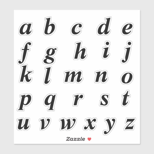 Alphabet Monogram Letters Initial (Sheet)