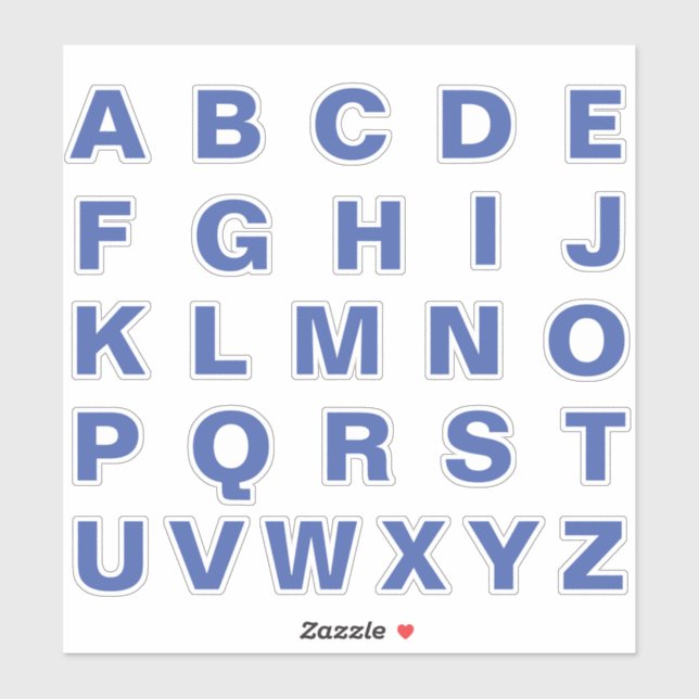 Alphabet Monogram Letters Initial (Sheet)