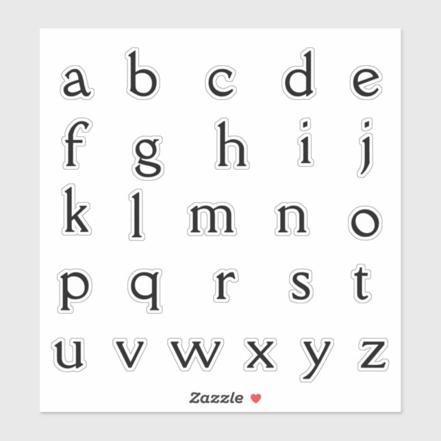 Alphabet Monogram Letters Initial (Sheet)