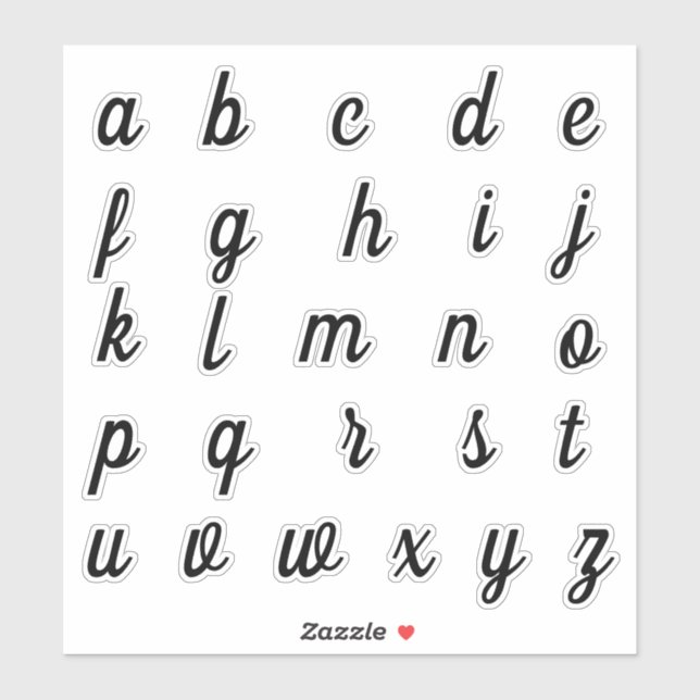 Alphabet Monogram Letters Initial (Sheet)