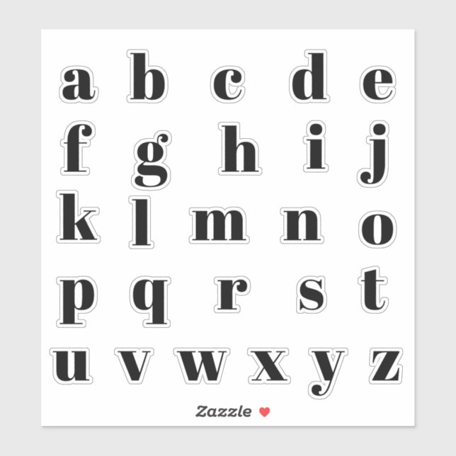 Alphabet Monogram Letters Initial (Sheet)