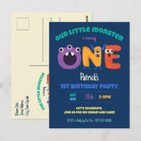 Alphabet Monsters 1st Birthday Our Little Monster 