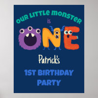 Alphabet Monsters 1st Birthday Our Little Monster